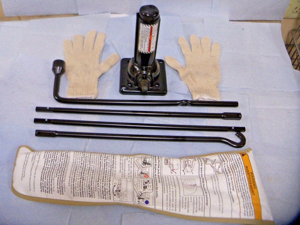 2007-2020 TOYOTA TUNDRA SPARE TIRE BOTTLE JACK TOOLS & GOLD DENIM FACTORY CASE