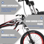 hosote Fat Tire Mens Mountain Bikes, 26 inch Wheels 7/21 Speed Snow Bike Beach Bike, High-Tensile Carbon Steel Frame