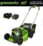 PRO 21 in. 60-Volt Battery Cordless Push Lawn Mower 5.0 Ah Battery Charger New