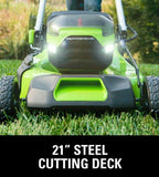 PRO 21 in. 60-Volt Battery Cordless Push Lawn Mower 5.0 Ah Battery Charger New