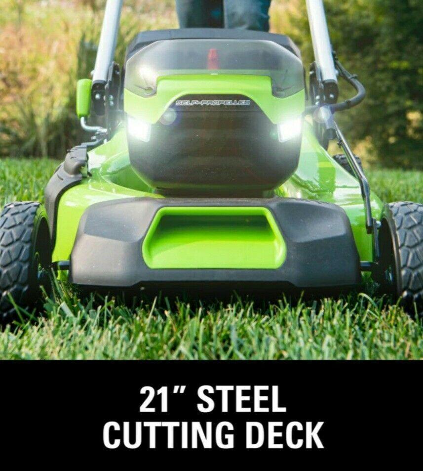 PRO 21 in. 60-Volt Battery Cordless Push Lawn Mower 5.0 Ah Battery Charger New