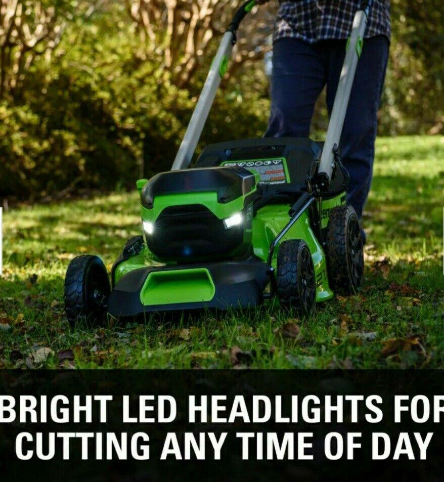 PRO 21 in. 60-Volt Battery Cordless Push Lawn Mower 5.0 Ah Battery Charger New