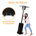 Propane Patio Heater for Outdoor Garden, 87” High Quick Space Warm Up with Simple Ignition System, Anti Tilt Switch Power Heater with Wheels, ETL Certified