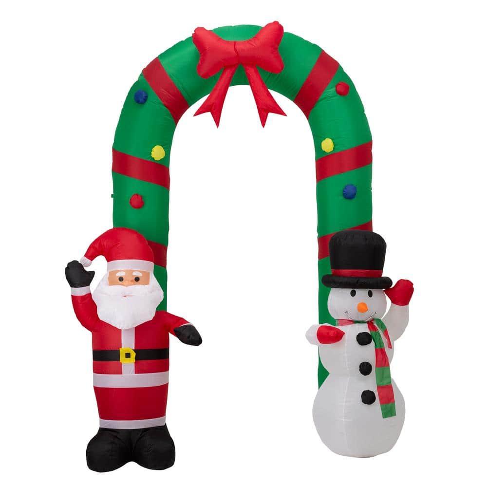 8 ft. Inflatable Santa Snowman Gate Arch