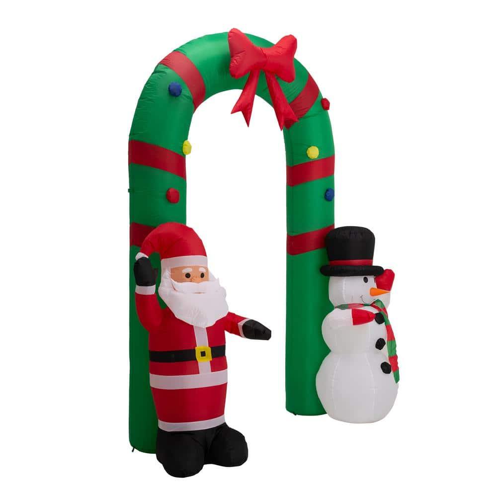 8 ft. Inflatable Santa Snowman Gate Arch