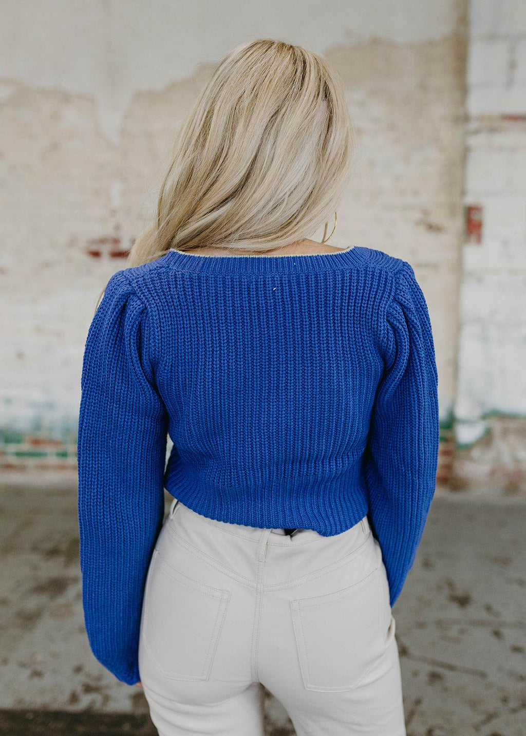 sweater knit button cardigan