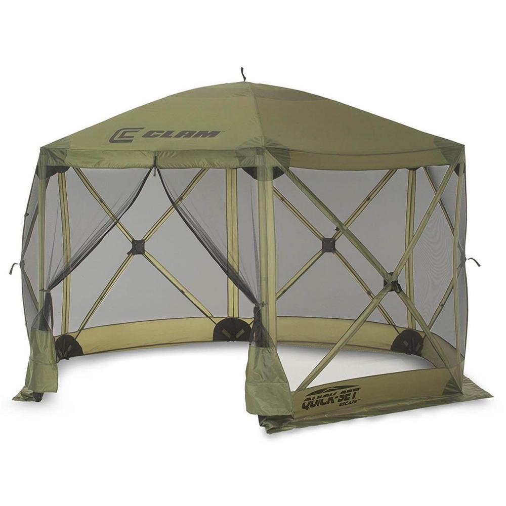 Escape Portable Camping Outdoor Gazebo Canopy Shelter, Green
