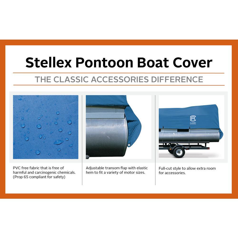 Stellex 17 ft. to 20 ft. Pontoon Boat Cover