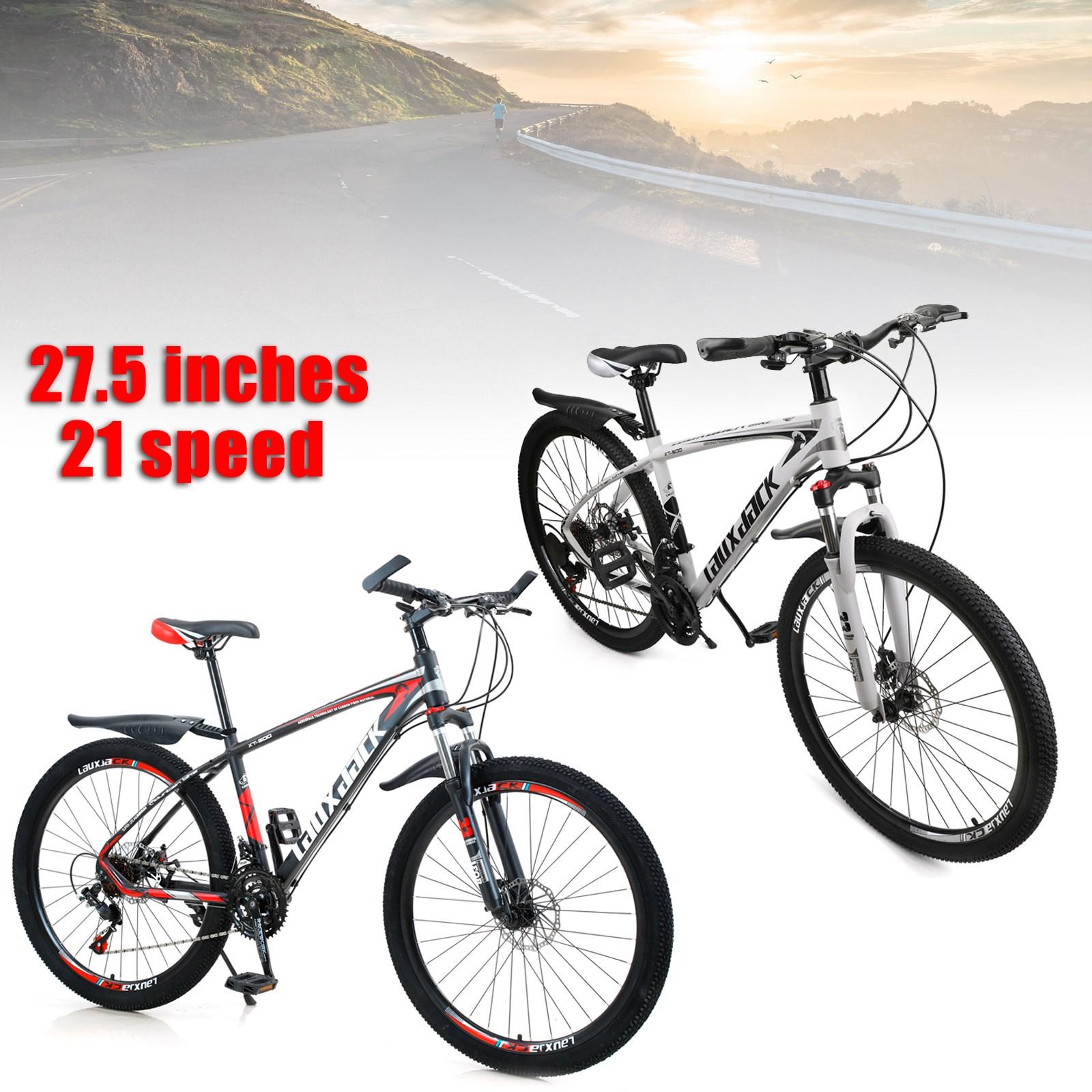 Motor Genic 27.5 inches Wheels Adults Mountain Bike 21 Speed Bike Men Women Lock+Air Pump