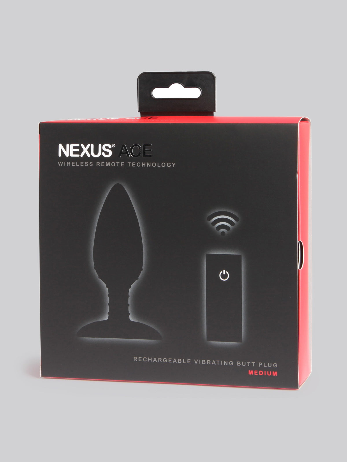 Nexus Ace Medium Extra Quiet Remote Control Vibrating Butt Plug, Black