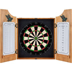 VAF 21 in. Seattle Bombers Wood Dart Board Cabinet Set