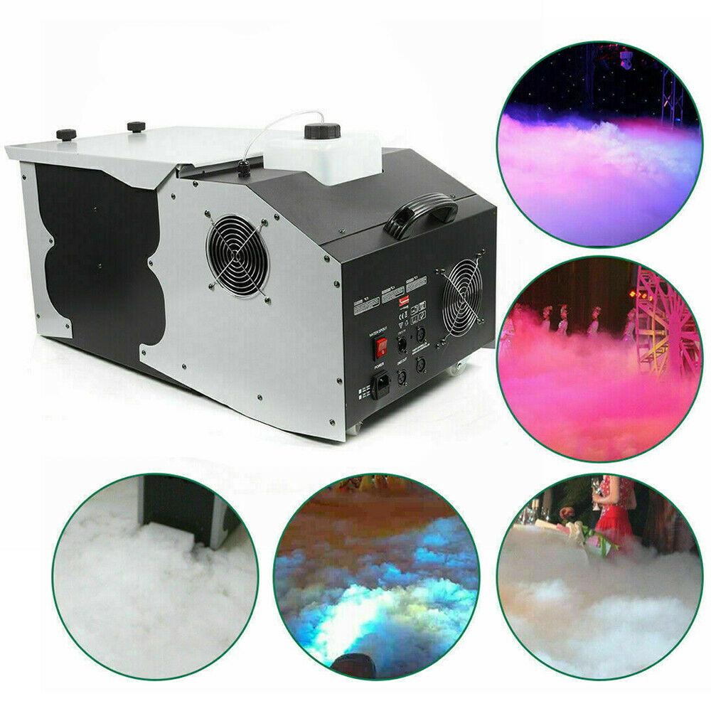 Oukaning 3000W Low Lying Fog Machine Fog Effect DMX512 DJ Stage Party Show Remote Controller