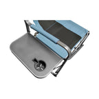 Elite Director's Teal/Gray Steel Folding Lawn Chair (2-Pack)