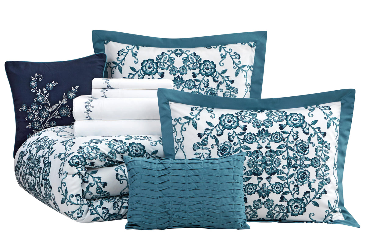 Nanshing Blake 10 Piece Comforter Sets, Queen