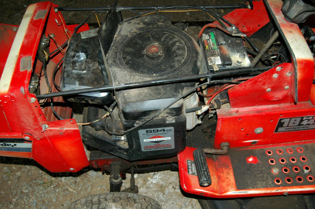 Vintage Lawn Tractor Mower & Stratton 18 HP Engine Custom Factory