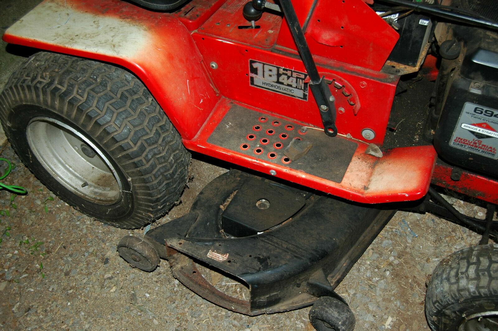 Vintage Lawn Tractor Mower & Stratton 18 HP Engine Custom Factory