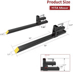 yitamotor 60" 4000lbs clamp on pallet forks heavy duty forks for tractor loader bucket
