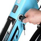 Hyper Bicycles E-Ride Electric Pedal Assist Commuter Bike, 700C Wheels, Blue