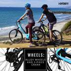 Hyper Bicycles E-Ride Electric Pedal Assist Commuter Bike, 700C Wheels, Blue