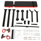 Folding Weight Bench with Barbell Rack Lifting Press Gym Adjustable Incline Multifunctional Workout Station