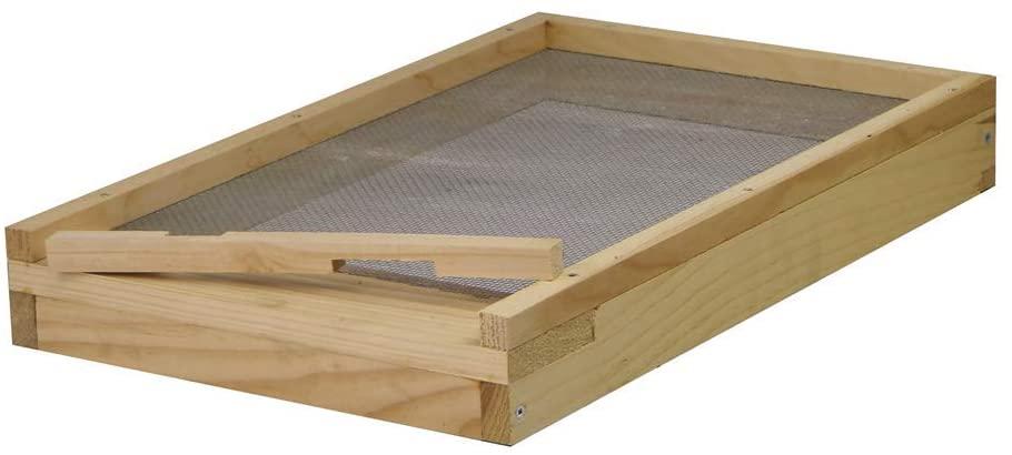 amish made in usa complete 8 frame langstroth bee hive includes frames and foundations (2 deep, 1 medium)