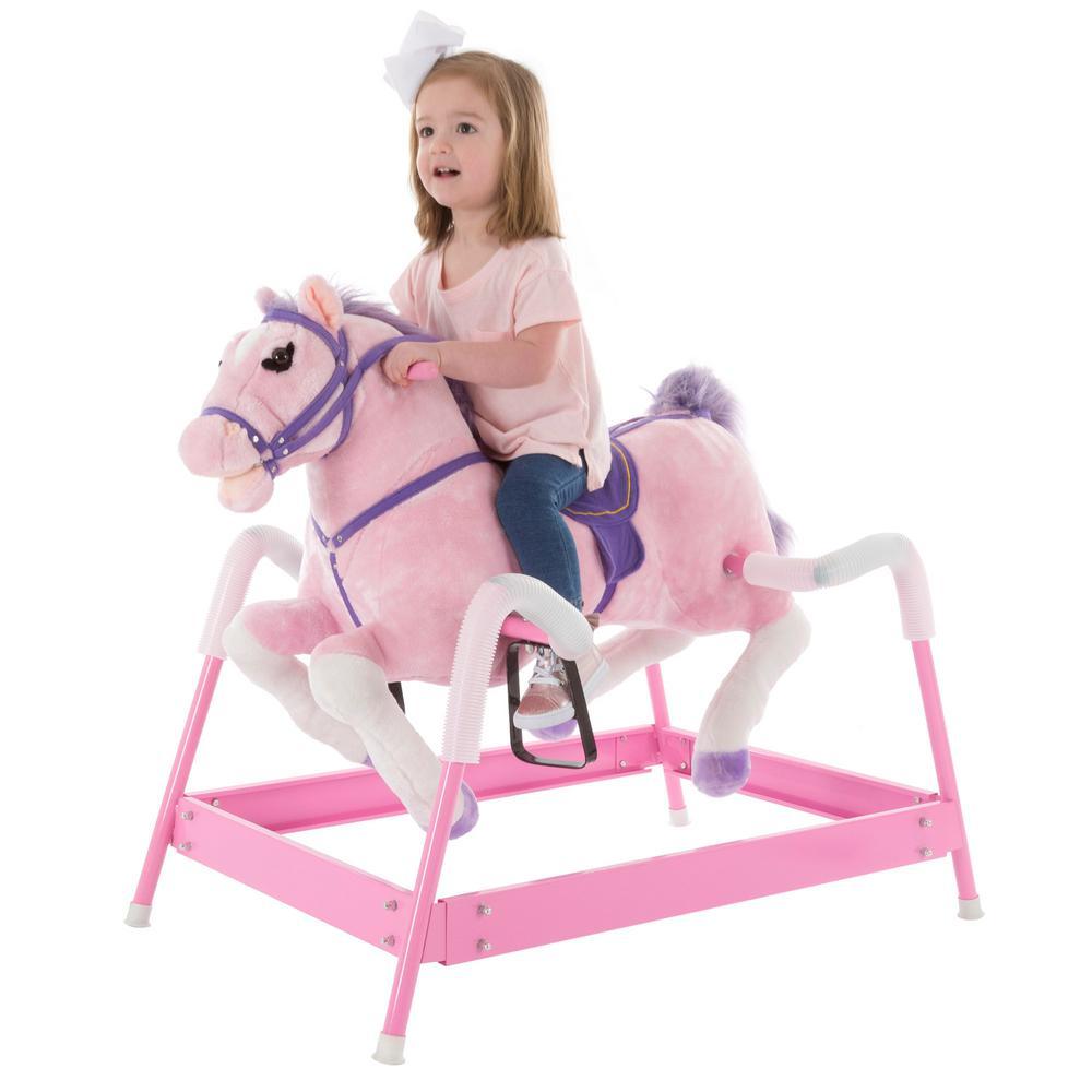 Spring RocHorse Plush Ride-On Toy
