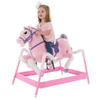 Spring RocHorse Plush Ride-On Toy