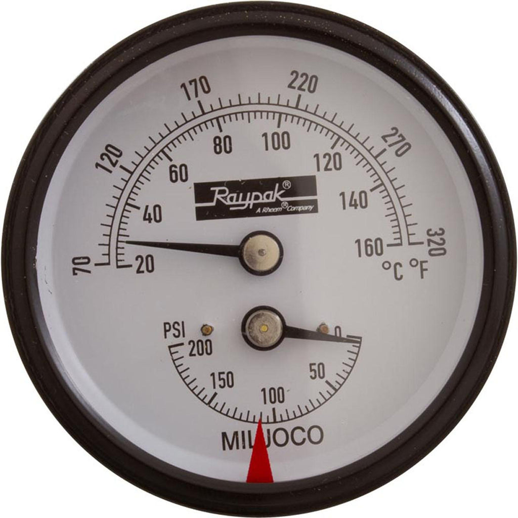 Raypak Temperature &amp; Pressure Gauge Kit, Raypak Hydronic Heaters
