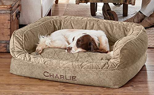 Orvis Comfortfill-eco Couch Dog Bed/Medium Dogs Up to 40-60 Lbs, Brown Tweed