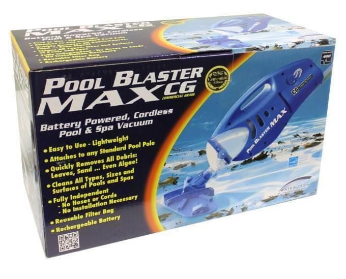 water tech pool blaster max cg handheld battery cleaner swimming pool/spa vacuum