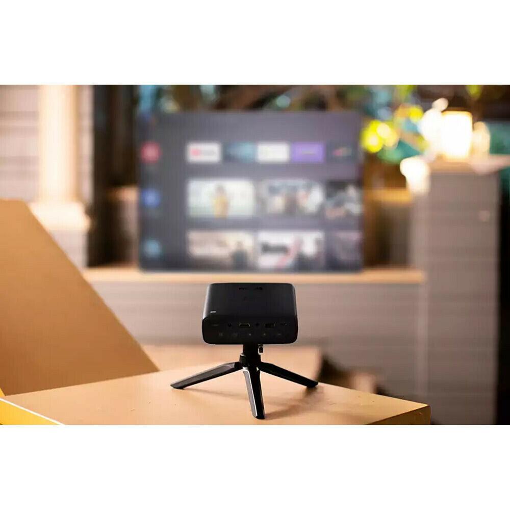 philips picopix micro 2tv wvga smart portable dlp pico projector + 120" screen