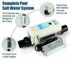 complete salt water pool chlorine generator system for 16000 gallon chlorinator