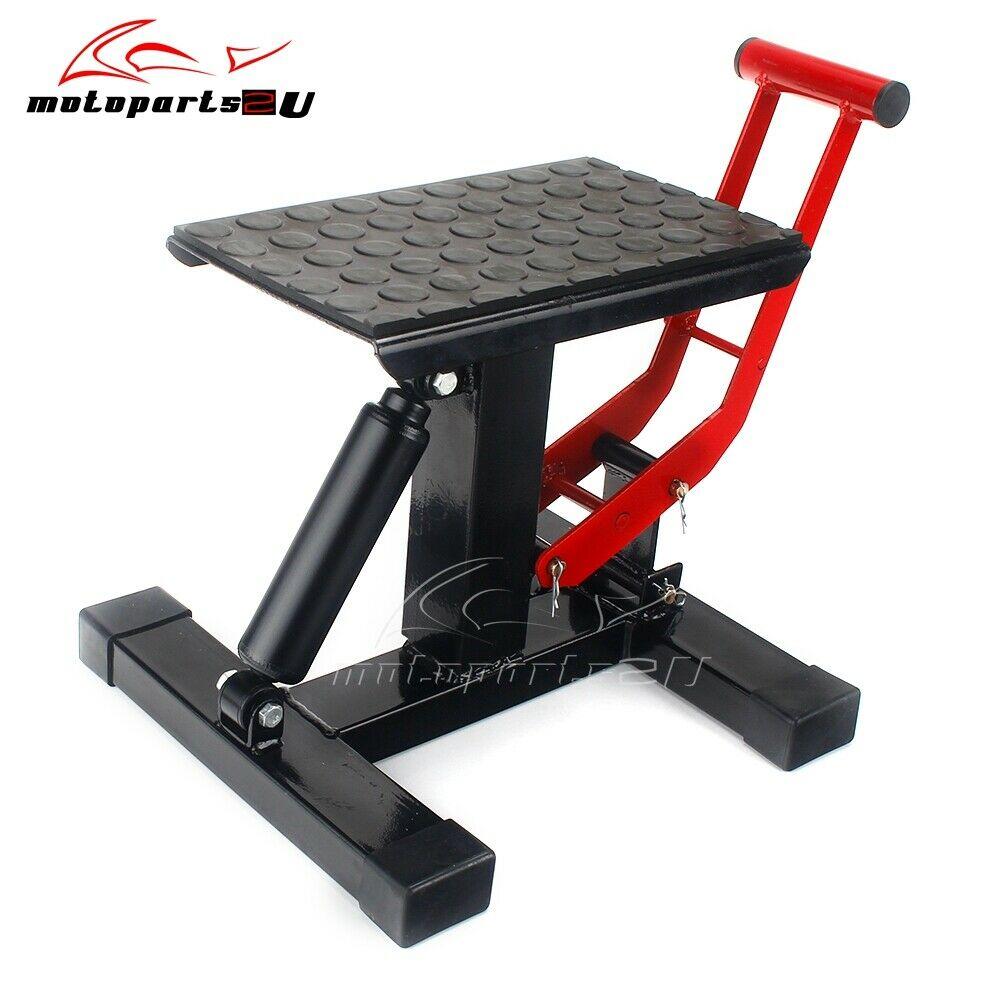 Universal 330LB Motorcycle Adjustable Lift Table Dirt Bike Jack Lift Hoist Stand