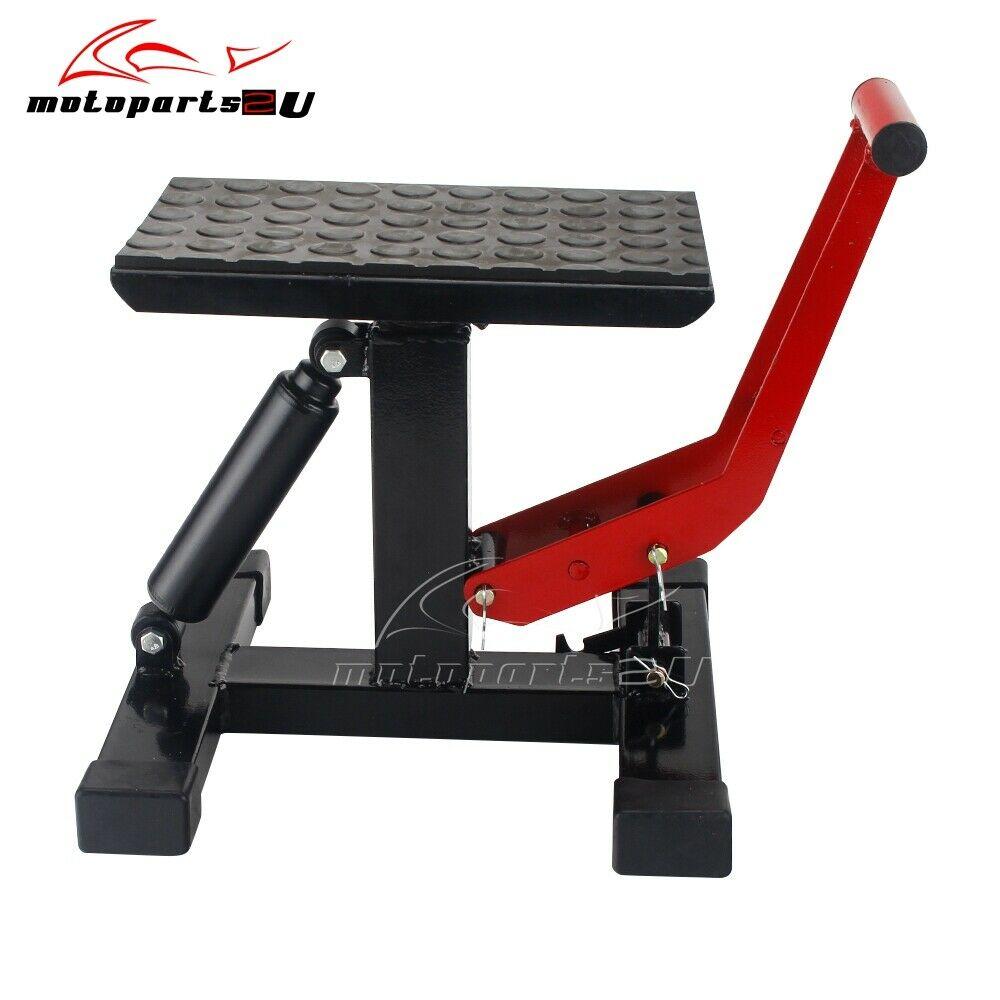 Universal 330LB Motorcycle Adjustable Lift Table Dirt Bike Jack Lift Hoist Stand