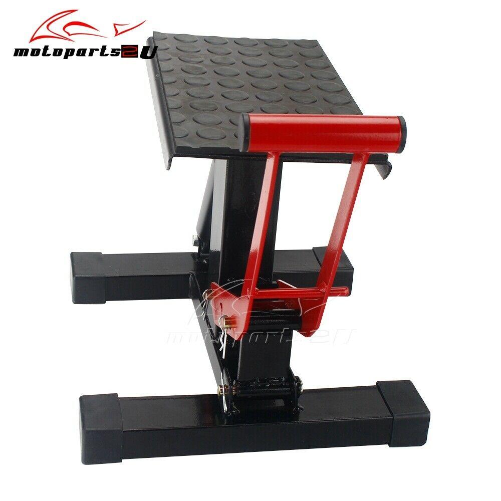 Universal 330LB Motorcycle Adjustable Lift Table Dirt Bike Jack Lift Hoist Stand