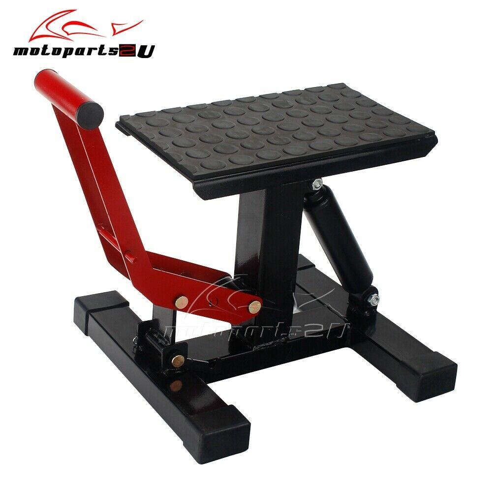 Universal 330LB Motorcycle Adjustable Lift Table Dirt Bike Jack Lift Hoist Stand