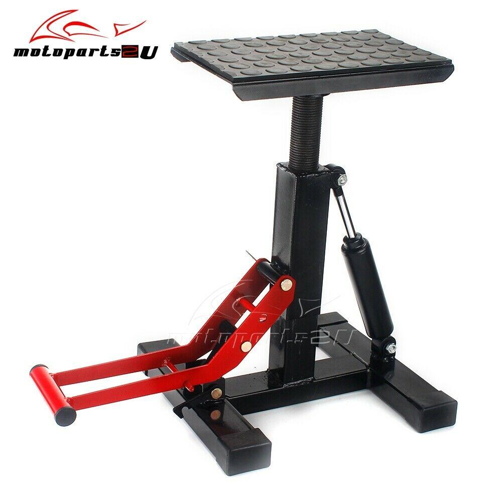 Universal 330LB Motorcycle Adjustable Lift Table Dirt Bike Jack Lift Hoist Stand