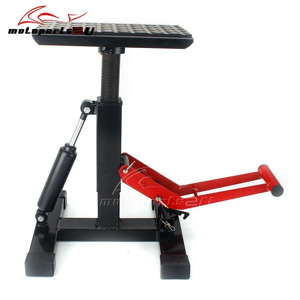 Universal 330LB Motorcycle Adjustable Lift Table Dirt Bike Jack Lift Hoist Stand