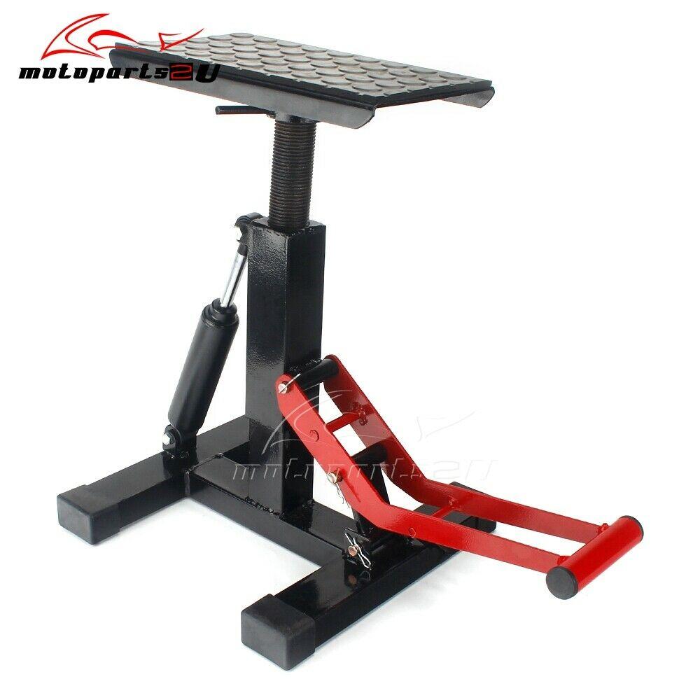 Universal 330LB Motorcycle Adjustable Lift Table Dirt Bike Jack Lift Hoist Stand