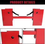 ecotric new universal skid steer style mount quick tach conversion adapter plate bobtach blank