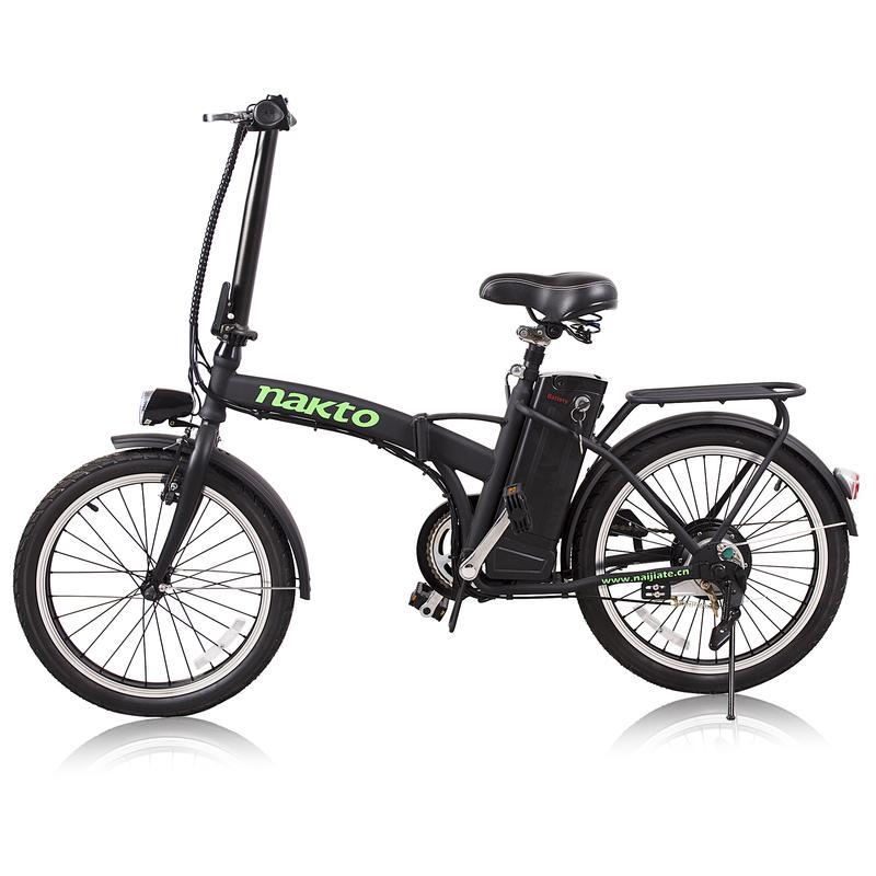 fashion 20" Folding/Portable Electric Bike,Bicycle with Single speed gear 38Nm 250W Powerful Motor 36V/10A Battery Power Ride In Snow, Ice, Rain, Beach and Terrain - Black