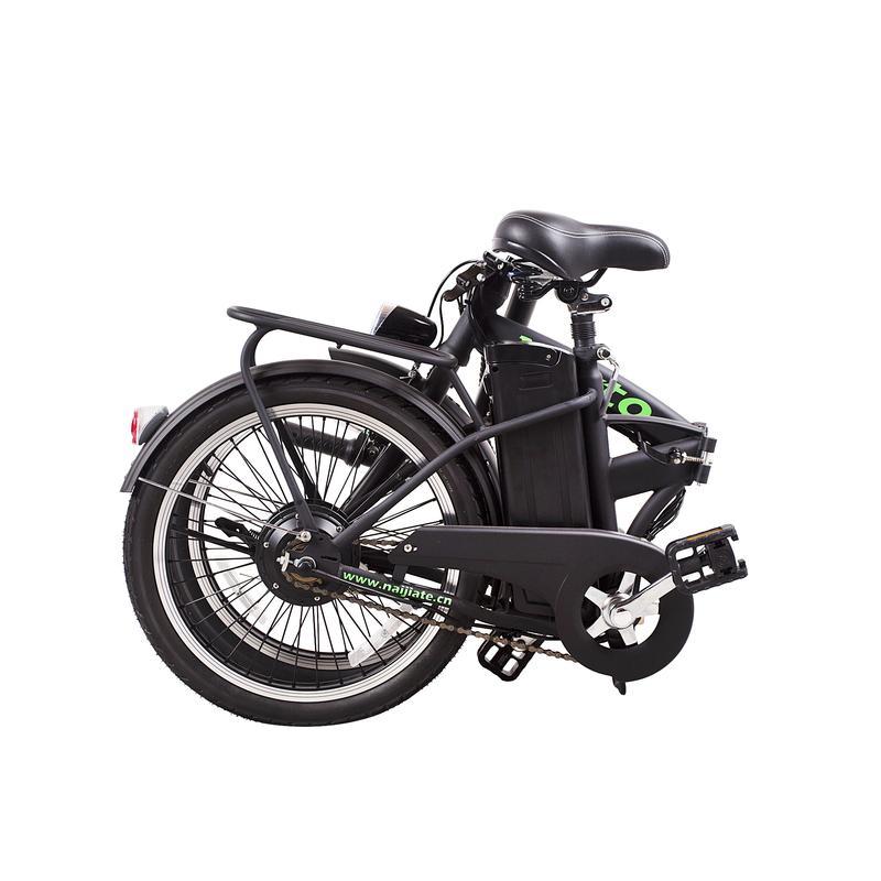 fashion 20" Folding/Portable Electric Bike,Bicycle with Single speed gear 38Nm 250W Powerful Motor 36V/10A Battery Power Ride In Snow, Ice, Rain, Beach and Terrain - Black