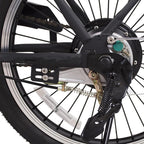 fashion 20" Folding/Portable Electric Bike,Bicycle with Single speed gear 38Nm 250W Powerful Motor 36V/10A Battery Power Ride In Snow, Ice, Rain, Beach and Terrain - Black