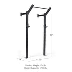 Fitness X-3 Series Space Saving Rack Tall 24-in. Depth