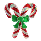 48" Lighted Red and White Candy Cane Outdoor Christmas Window Silhouette Decoration