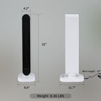 Goory Electric Heating Tower Portable Space Heater 4 Heat Modes Fast Heaters Fan Warmer Bedroom Office