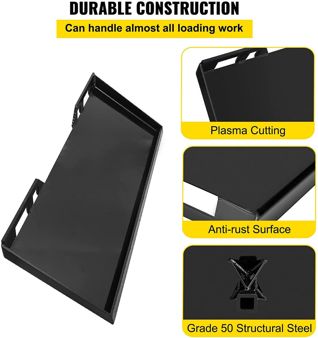 mophorn  1/4" thick plate 3/8" top bar thic quick tach attachment mount plate skid steer bobcat