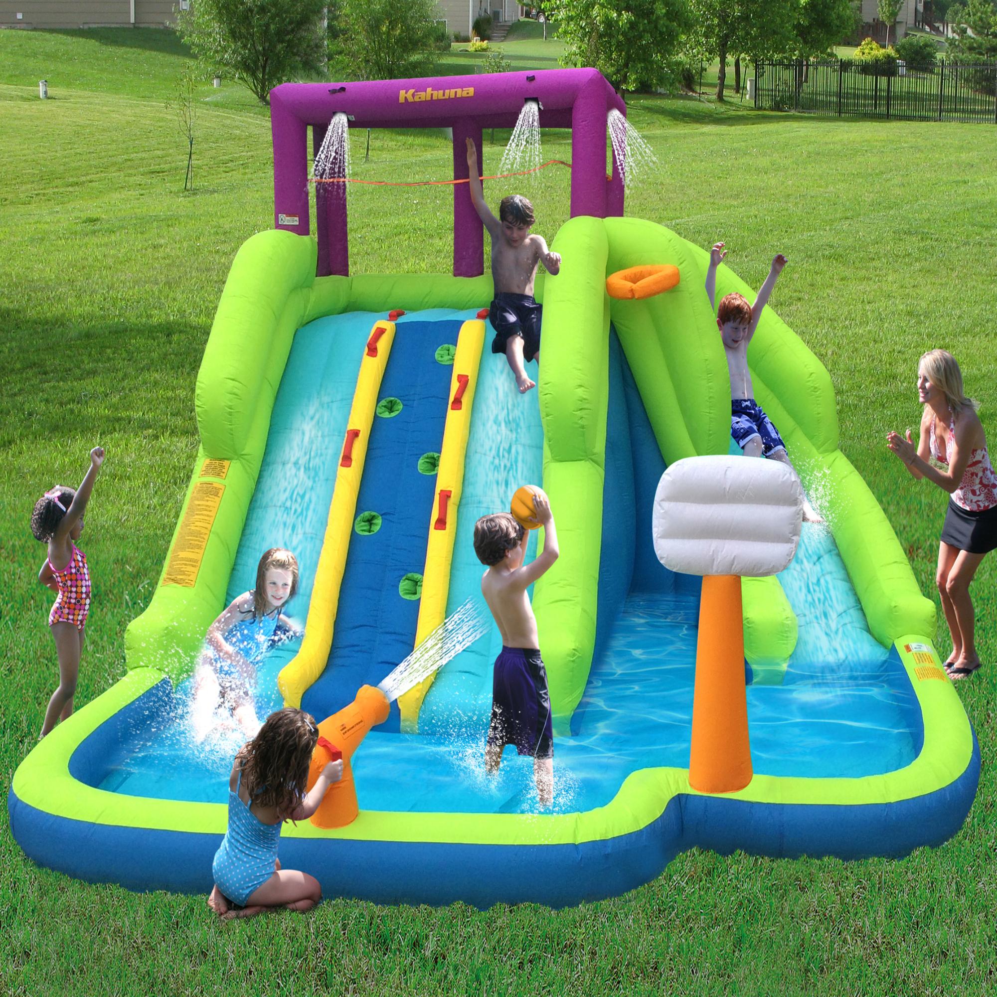 Magic Time Triple Blast Inflatable Play Center with Water Slides