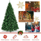 9 ft. Unlit Douglas Full Fir Hinged Artificial Christmas Tree with 3594-Tips