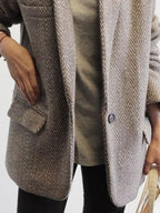 Two Pockets One Button Casual Blazer